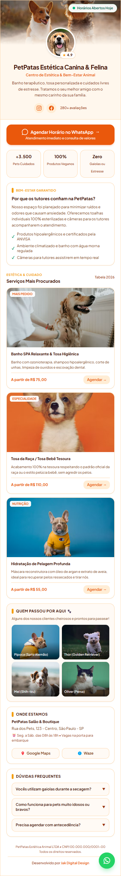 Minisites - Projeto 3