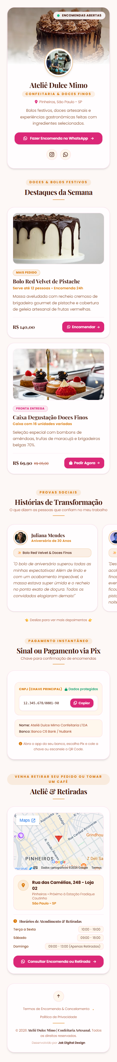 Minisites - Projeto 7